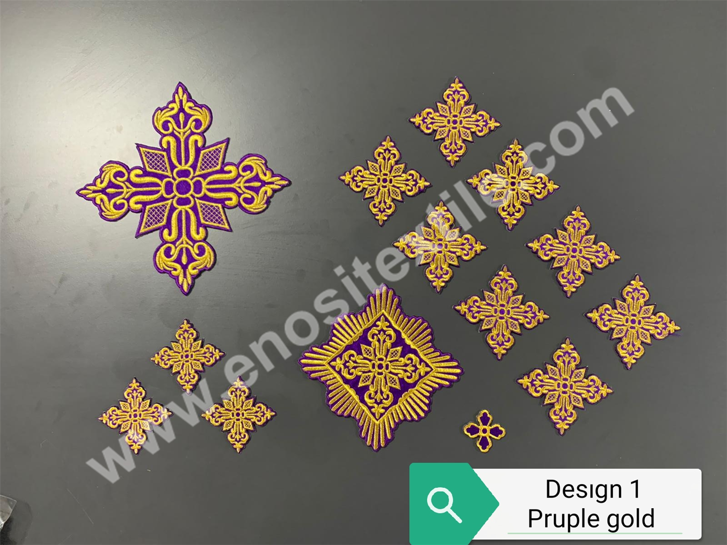 CROSS 1 Purple-Gold Cross Set